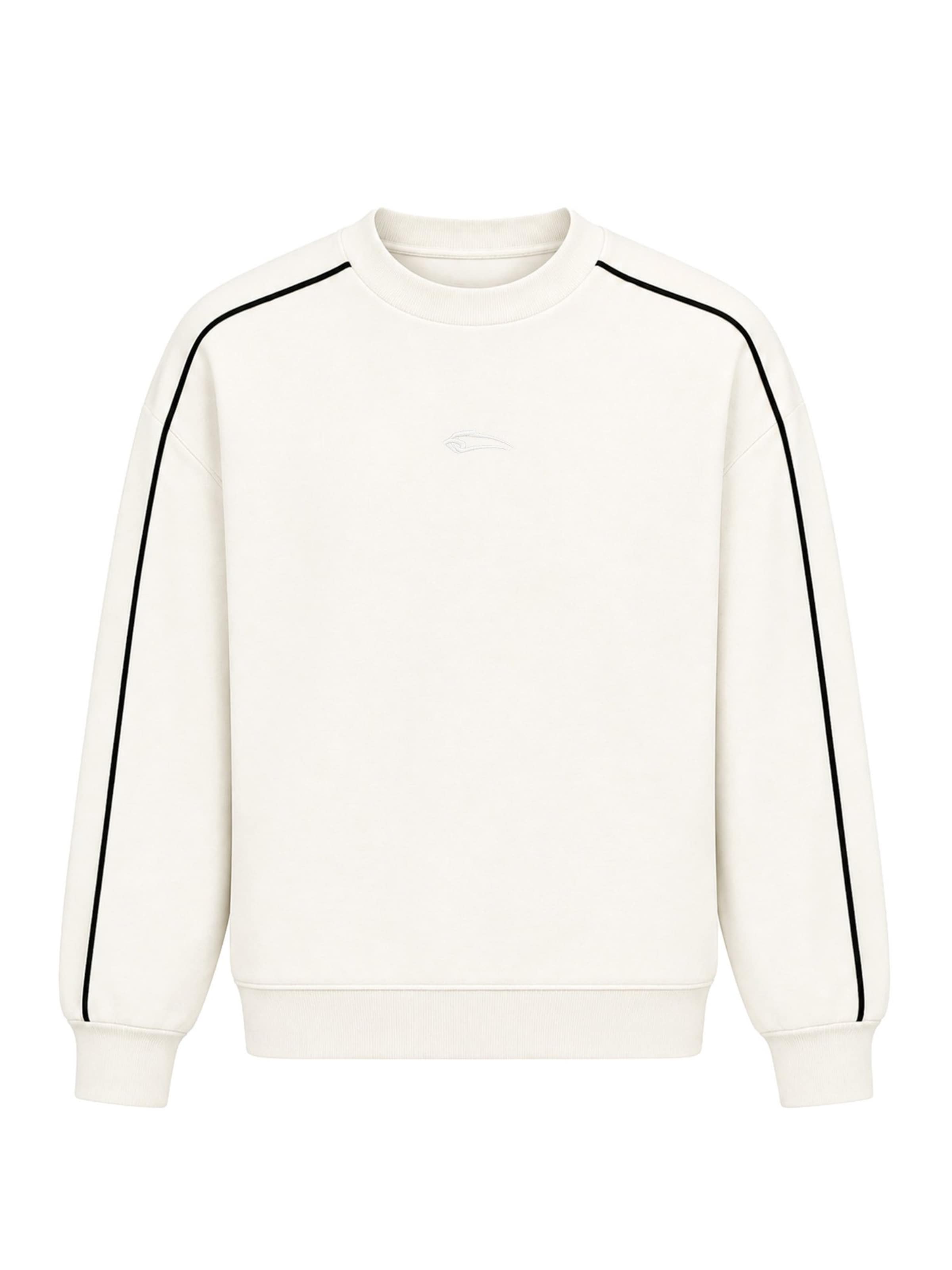 Sweat-shirt 'Brenvaro' Smilodox en beige : devant