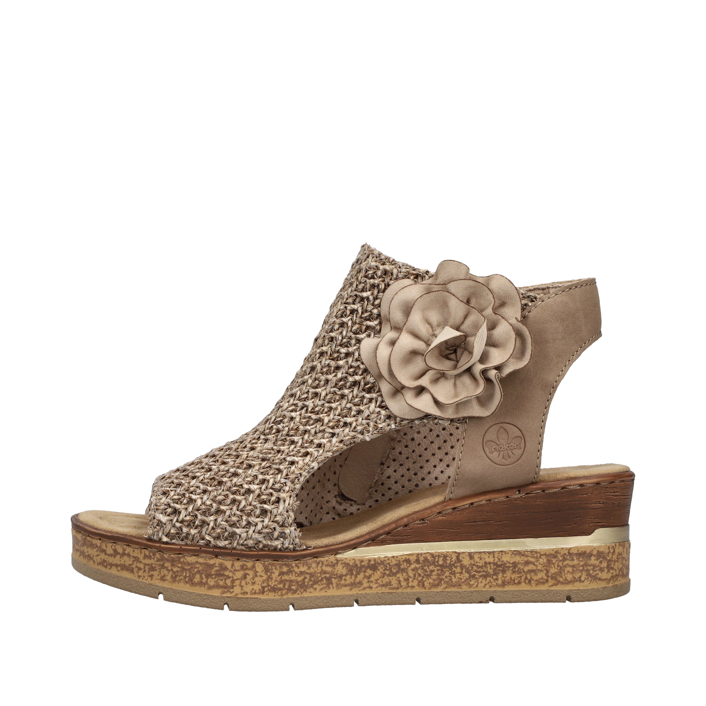 Sandales Rieker en marron : devant