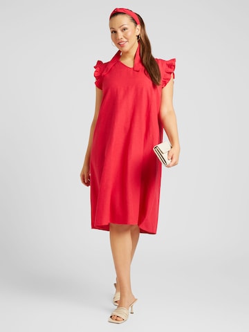 ONLY Carmakoma - Vestido 'JUPITER' en rojo