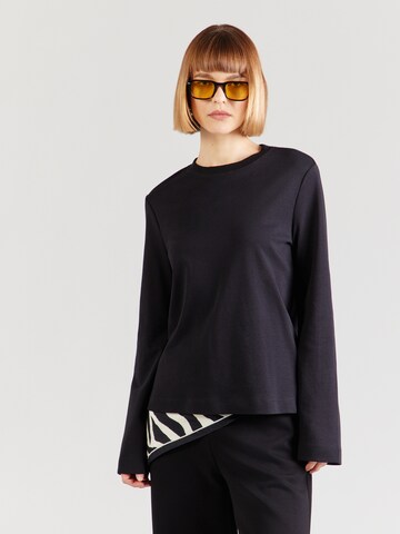 Aware Shirt 'AWNAIMA' in Black: front
