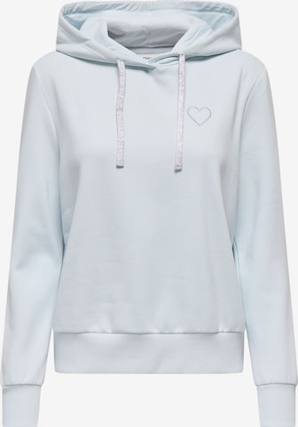 ONLY Sweatshirt 'ONLNoLi' in Blue: front