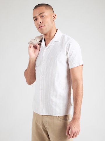 JJ Rebel Средняя посадка Рубашка 'JREBMOSS SUNNY' в Бежевый: спереди