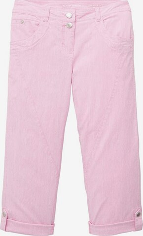 TOM TAILOR Slimfit Broek in Roze: voorkant