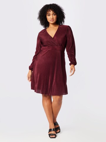 ABOUT YOU Curvy Jurk 'Ashley' in Lila: voorkant