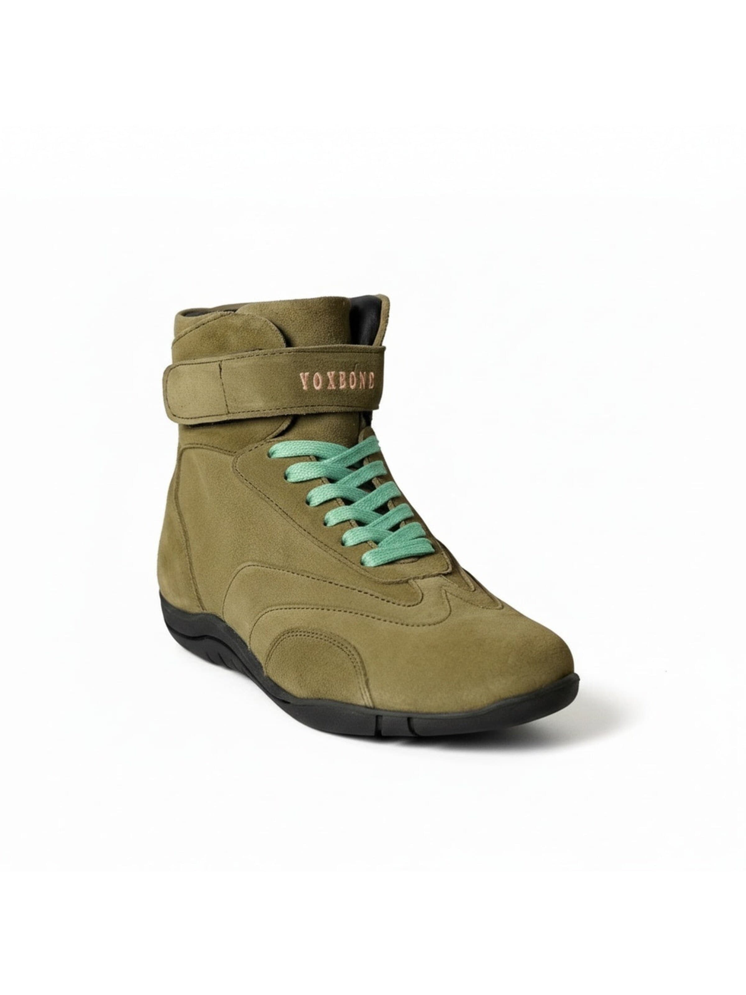 Baskets hautes 'Pat Moss Boots' Yoxeone en vert : devant