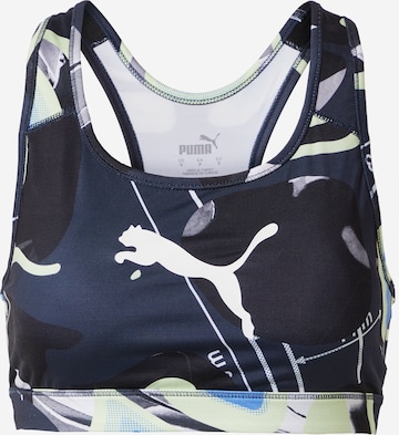 PUMA Bustier Biustonosz sportowy w kolorze niebieski: przód