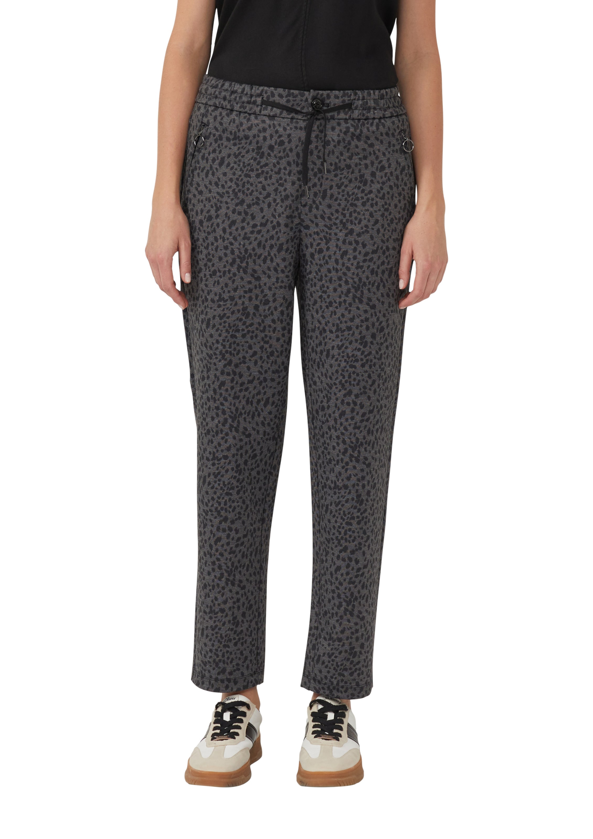 Effilé Pantalon s.Oliver en gris : devant