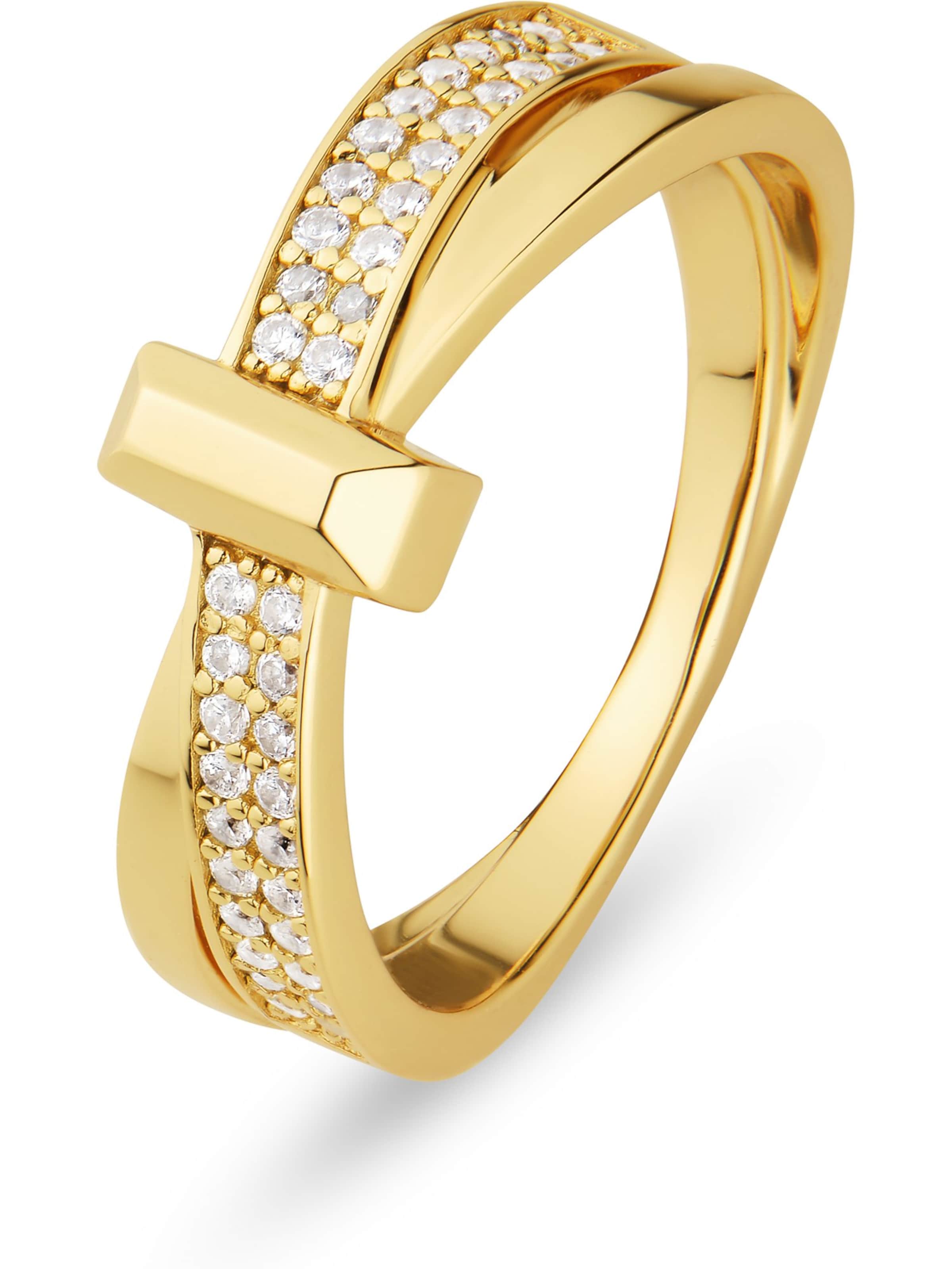 JETTE Ring in Gelb: Vorderseite