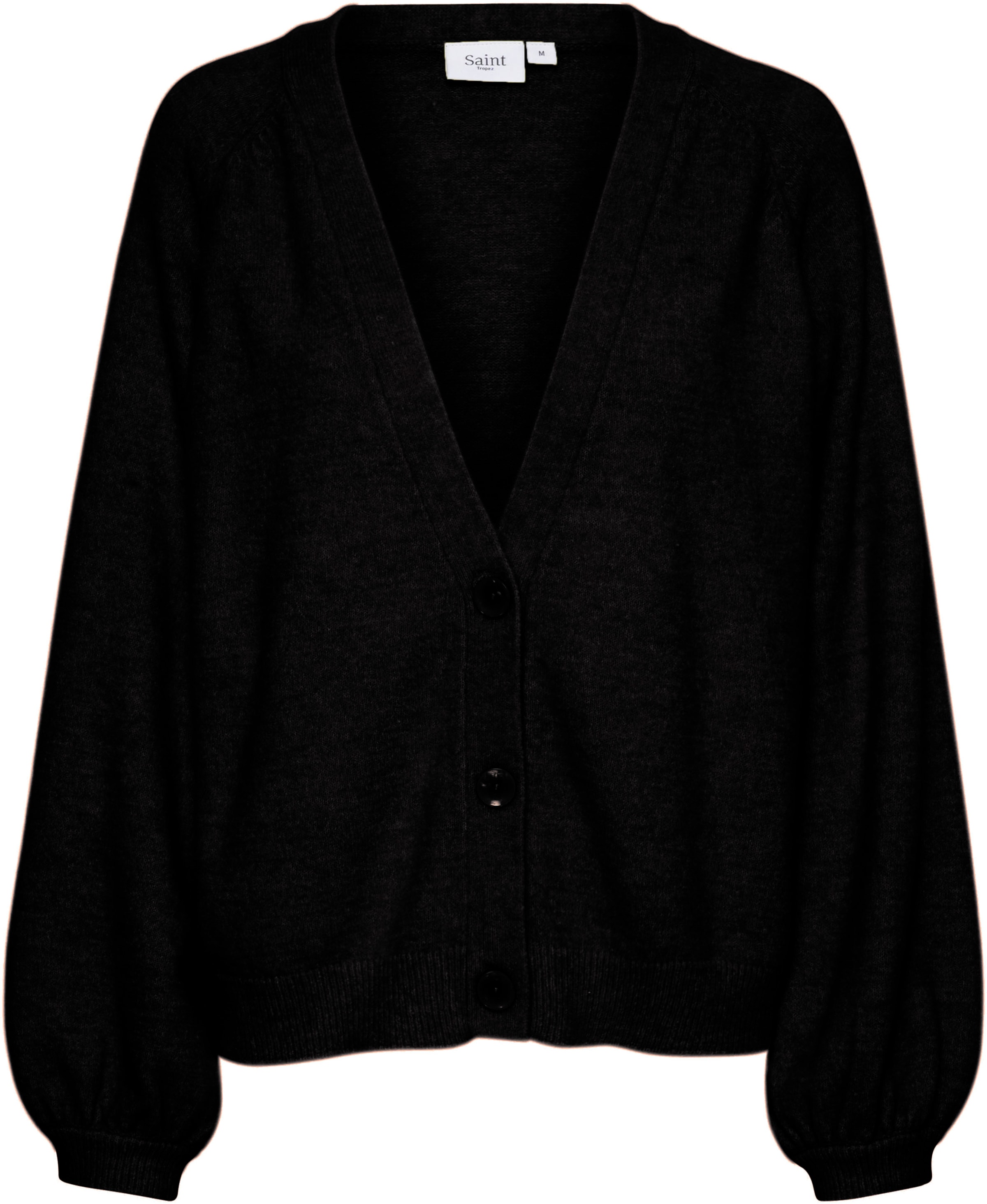 SAINT TROPEZ Cardigan 'Garbie' i sort: forside