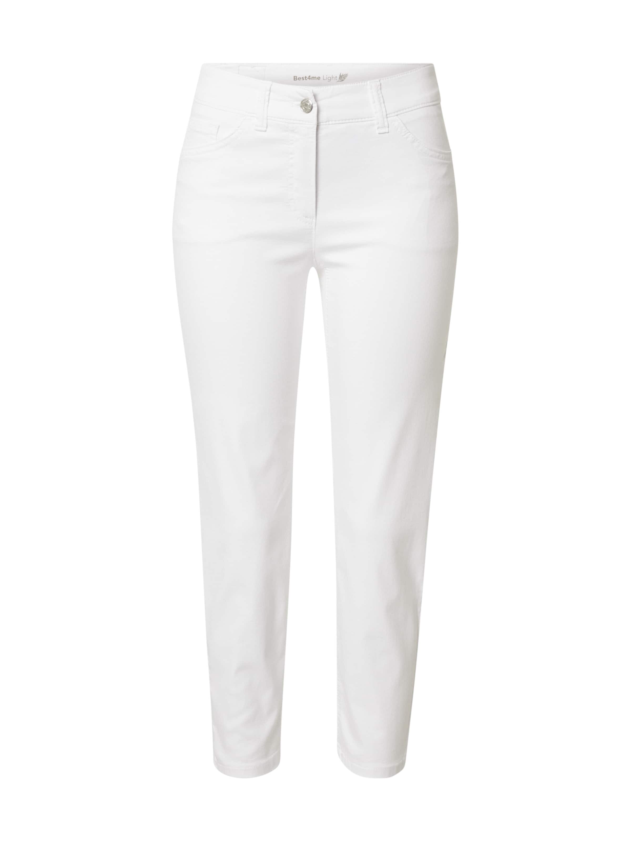 balta GERRY WEBER Standartinis Džinsai: priekis