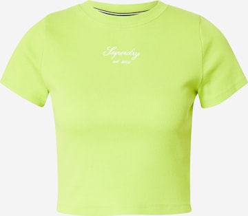 T-shirt Superdry en vert : devant