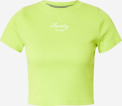 Superdry T-Shirt in apfel / weiß, Produktansicht