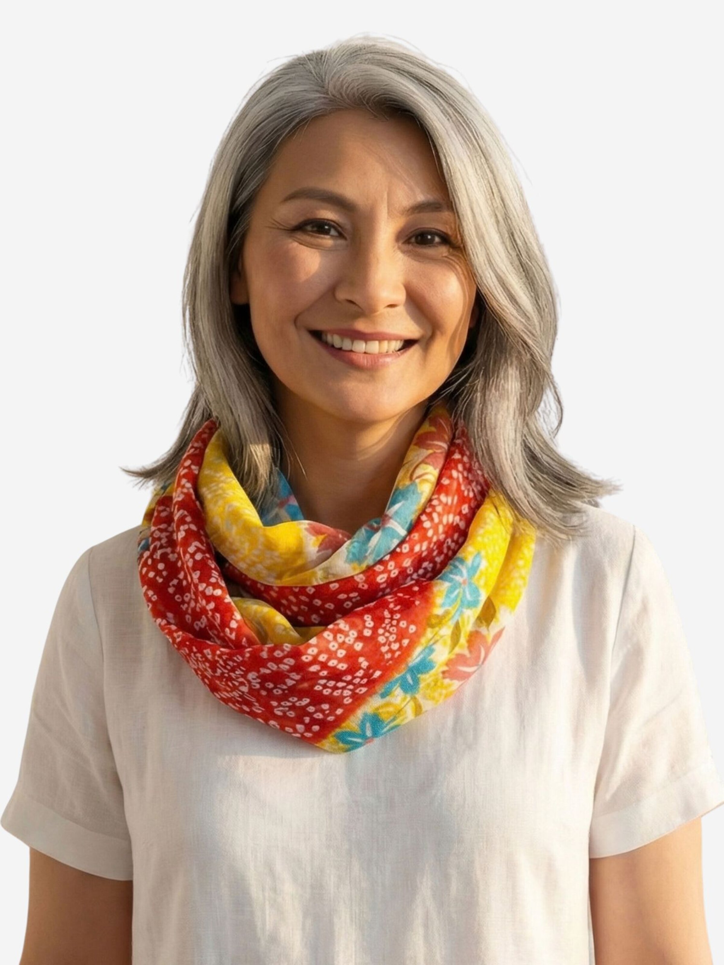 Sunsa Tube Scarf 'Sunsa' in Red: front