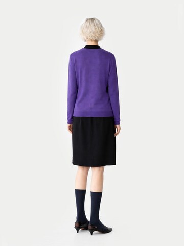 GOBI Cashmere Neulepaita 'Women's Essential Cashmere Crewneck Sweater' värissä lila