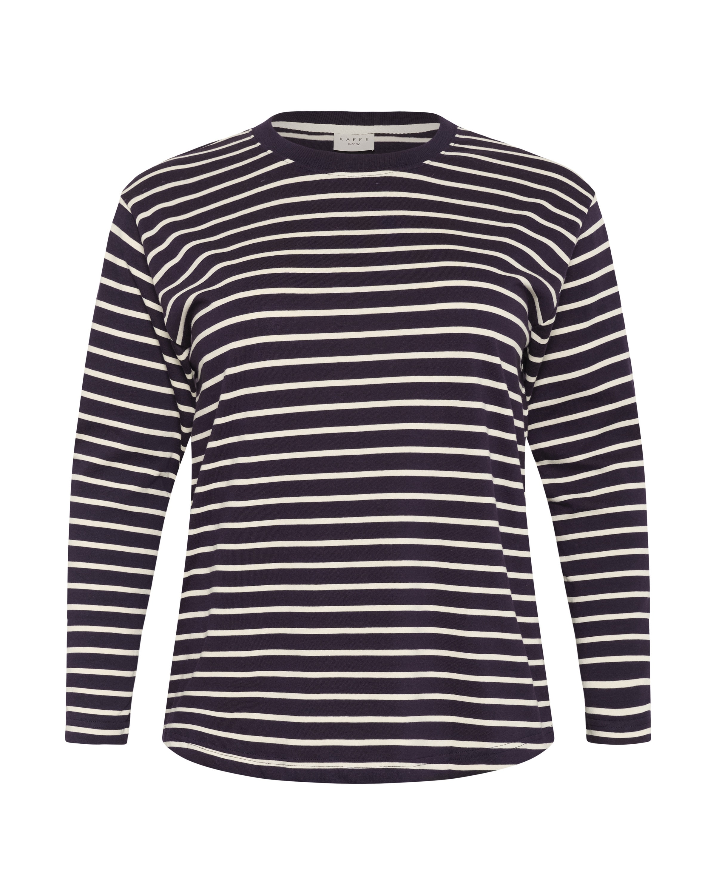 KAFFE CURVE T-shirt 'KC Winni' i lila: framsida