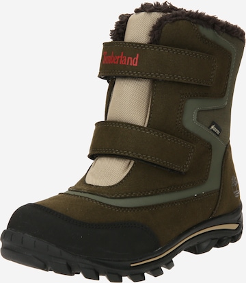 TIMBERLAND Snow Boots 'Chillberg 2-Strap GTX' in Green: front
