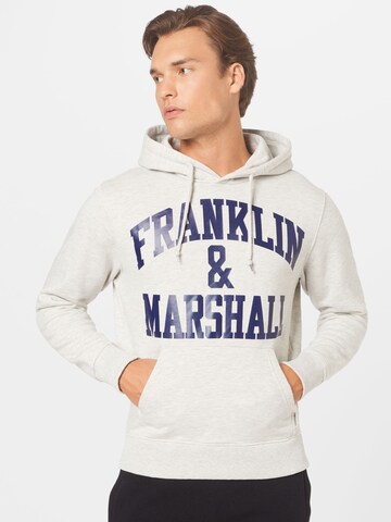 FRANKLIN & MARSHALL Sweatshirt in Grijs: voorkant