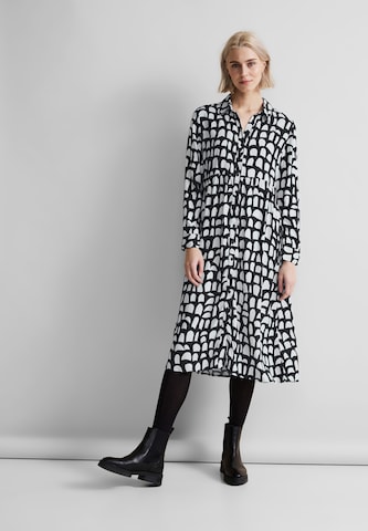 STREET ONE Shirt Dress in Black: front