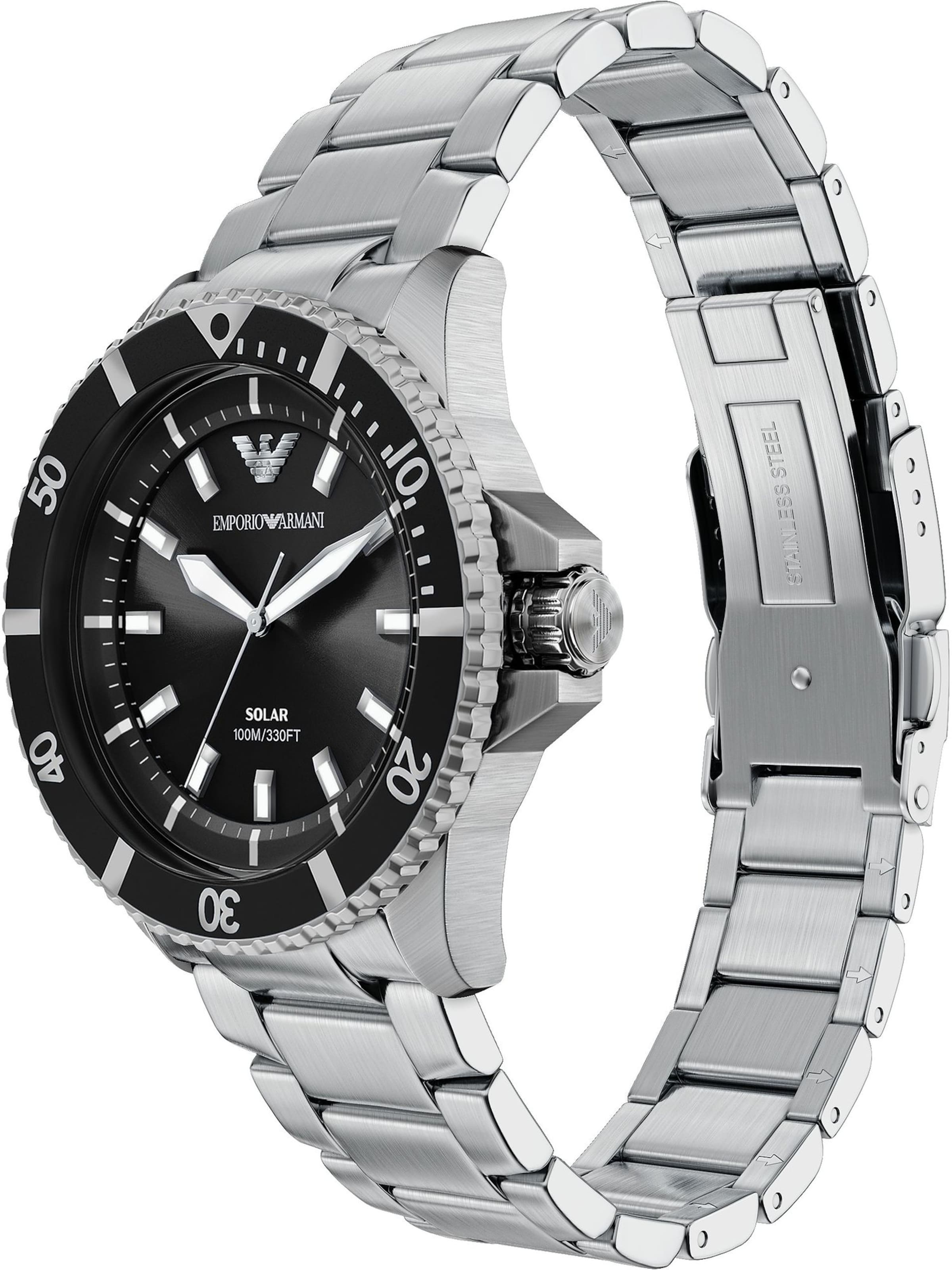 Emporio Armani Analoguhr in Schwarz