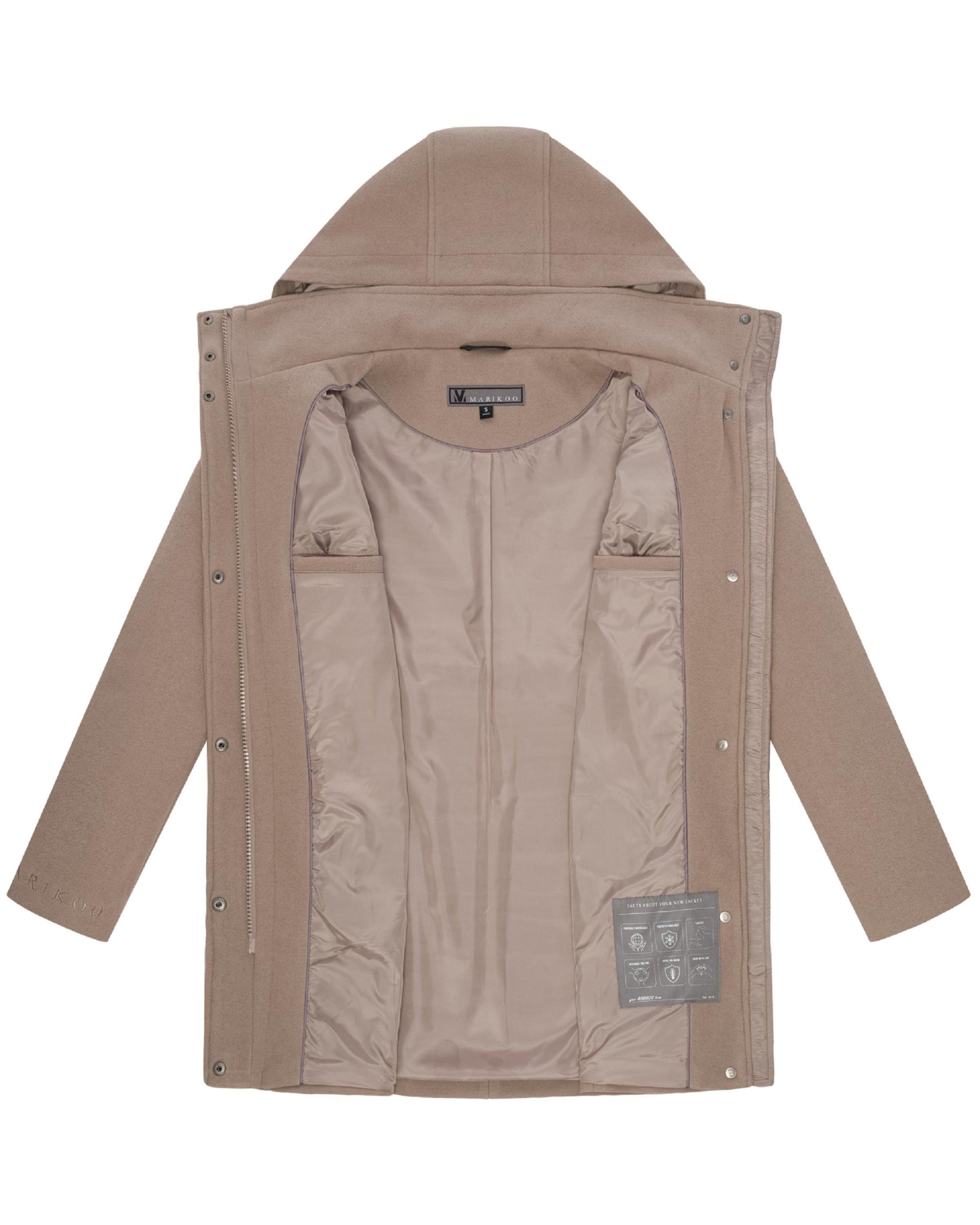 Manteau mi-saison 'Katalinaa 16' MARIKOO en marron