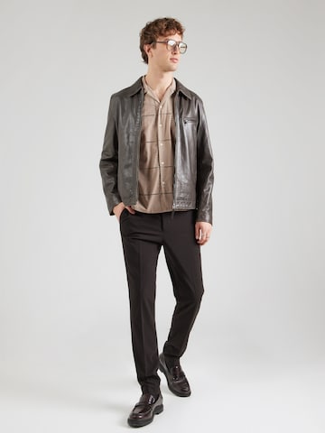 JACK & JONES Comfort Fit Πουκάμισο 'JORSUMMER LUKE' σε καφέ