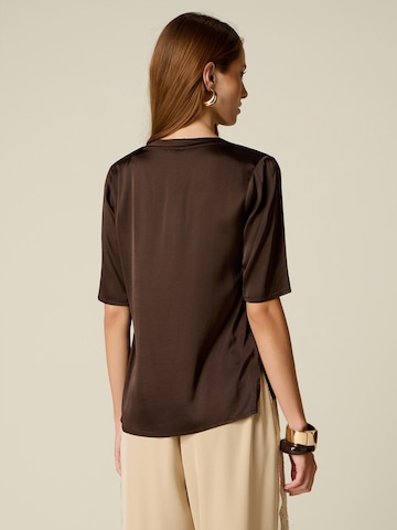 oltre Blouse in Brown