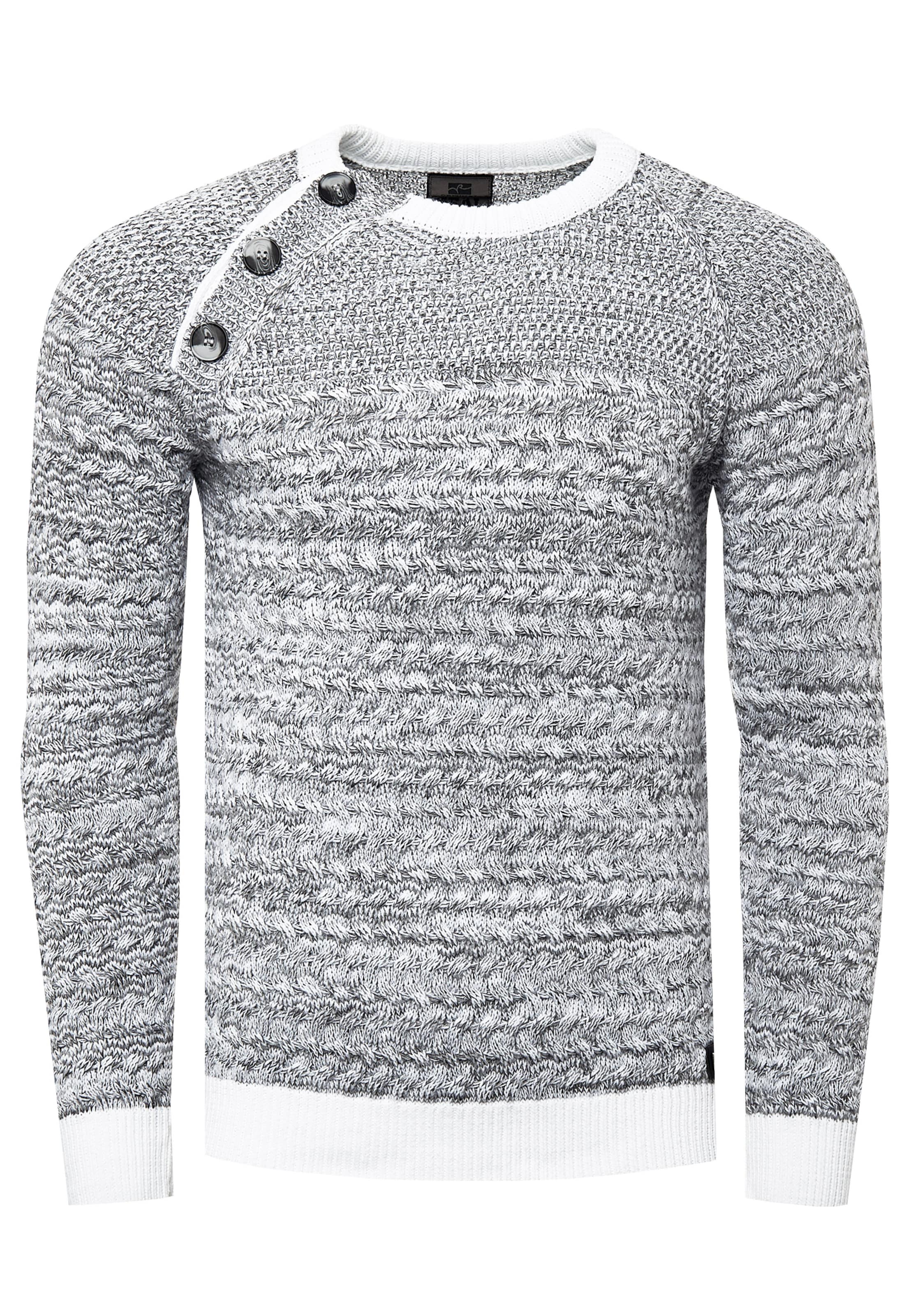 Rusty Neal Pullover in Grau: Vorderseite