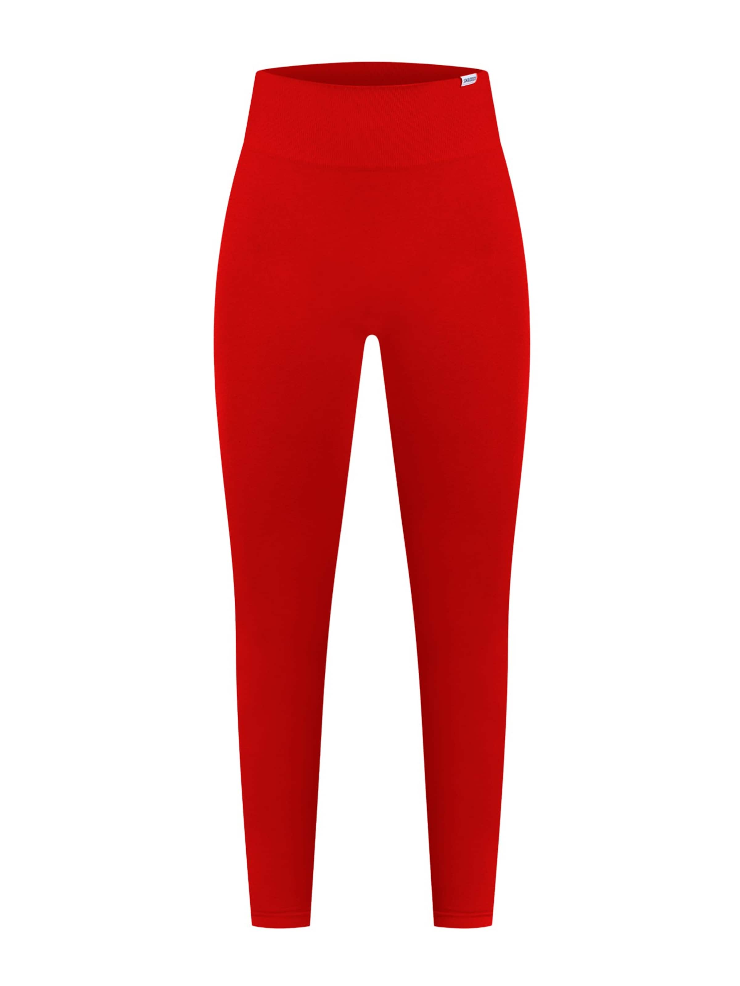 Smilodox Skinny Leggings in Red: front