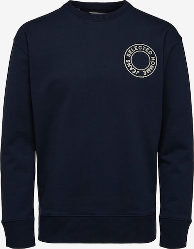 SELECTED HOMME Sweatshirt 'Logan' i beige / navy, Produktvisning