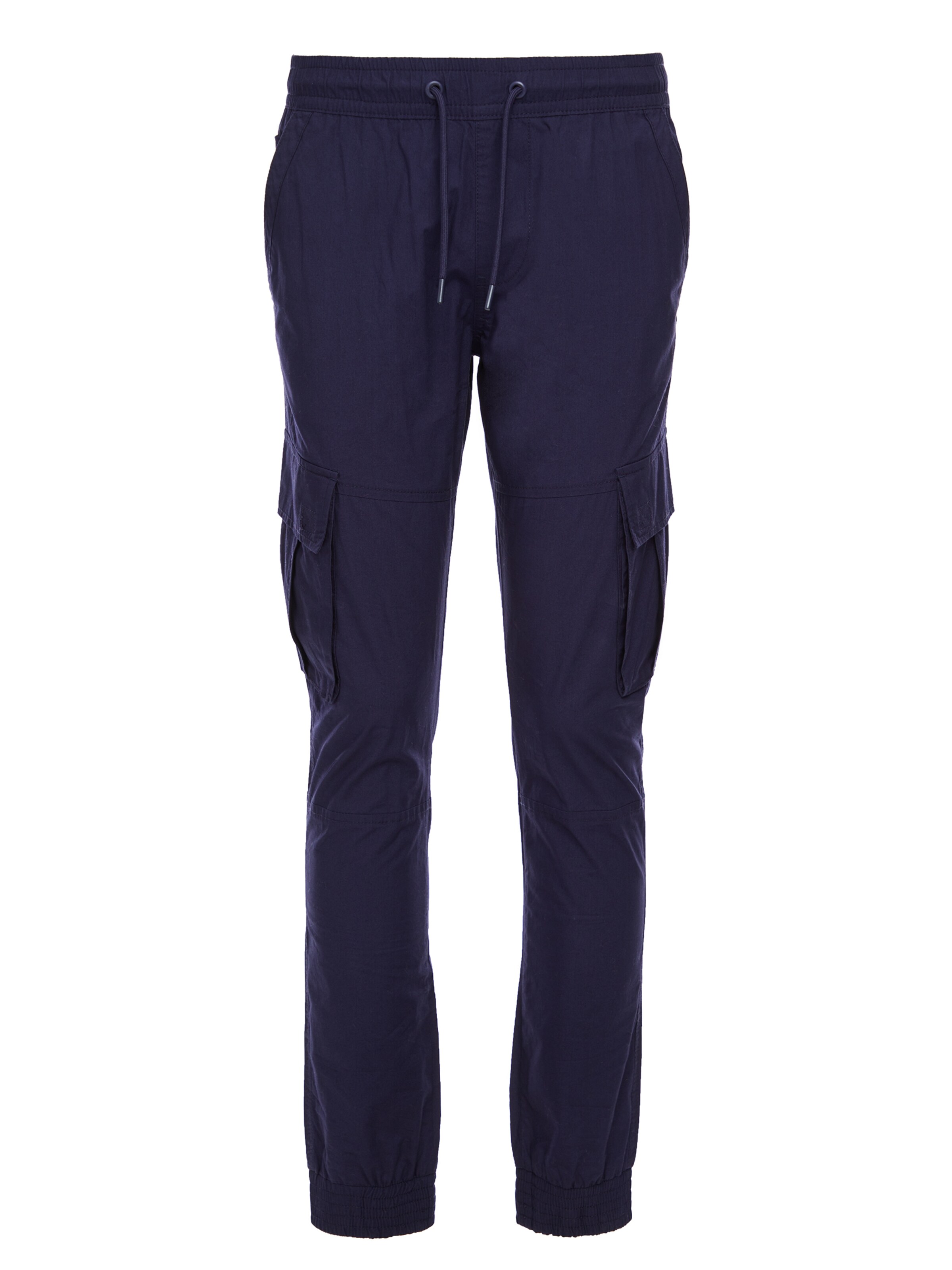 Threadbare Tapered Cargobroek 'Prince' in Blauw: voorkant