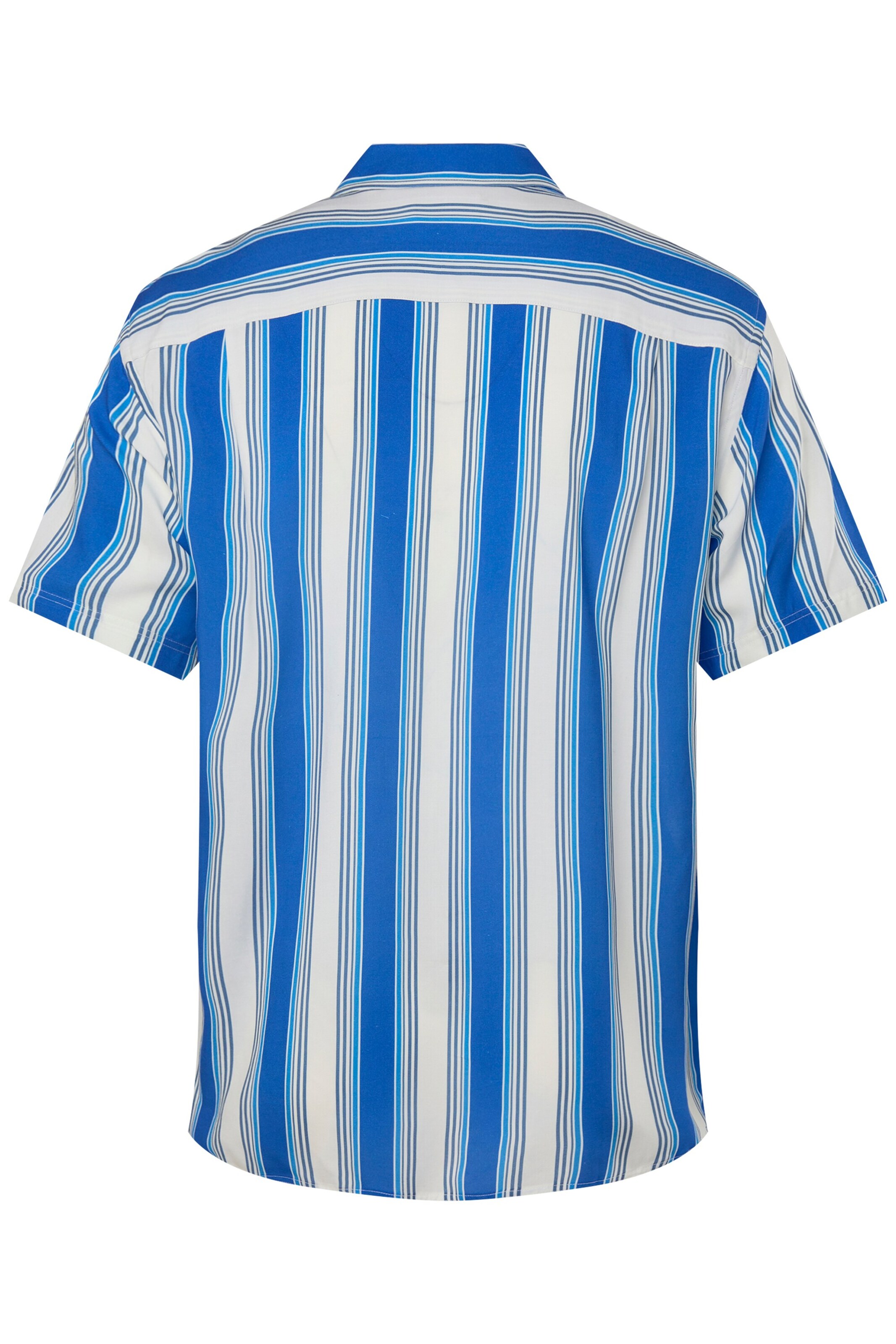 Men Plus Comfort fit Button Up Shirt in Blue