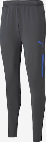 PUMA Slim fit Workout Pants in Grey: front