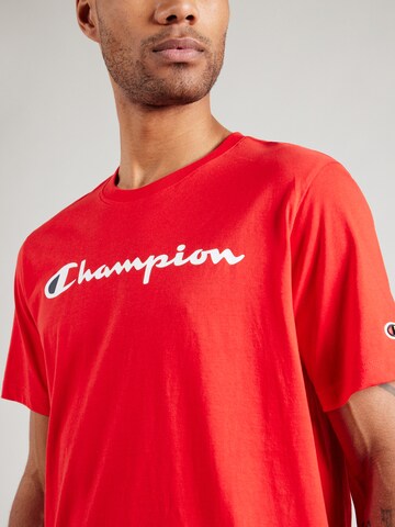 Tricou de la Champion Authentic Athletic Apparel pe roșu