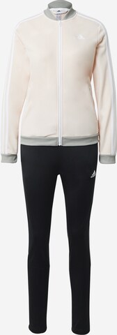 ADIDAS SPORTSWEAR - Fato de treino 'Essentials 3-Stripes' em bege: frente