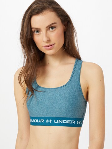 UNDER ARMOUR Bralette Sports Bra in Blue: front