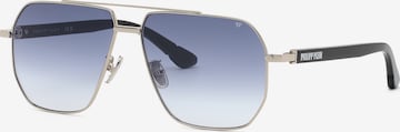 Philipp Plein Zonnebril in Zilver: voorkant
