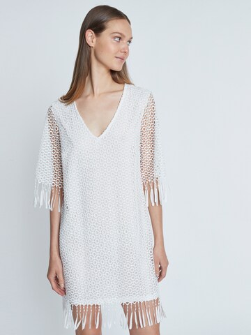 Ana Alcazar Abendkleid 'Rajana' in Weiß: Vorderseite