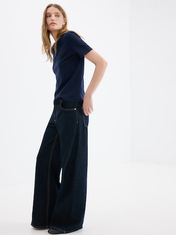 MANGO Majica 'CHALSPI' | modra barva