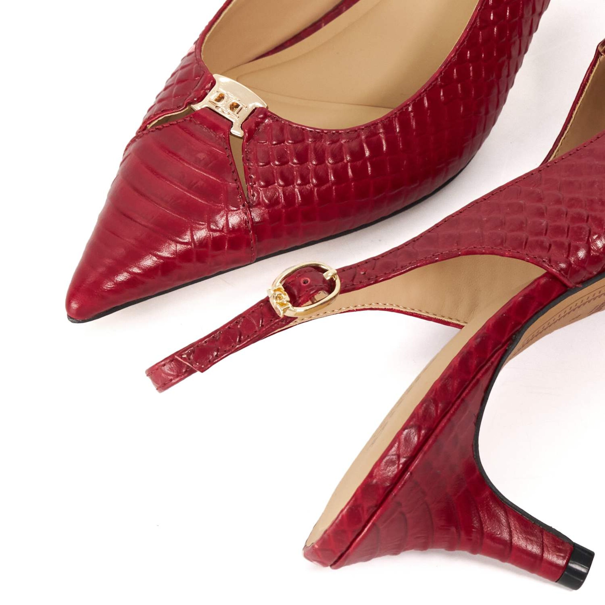 Dune LONDON Slingback Pumps 'Distinctive' in Red