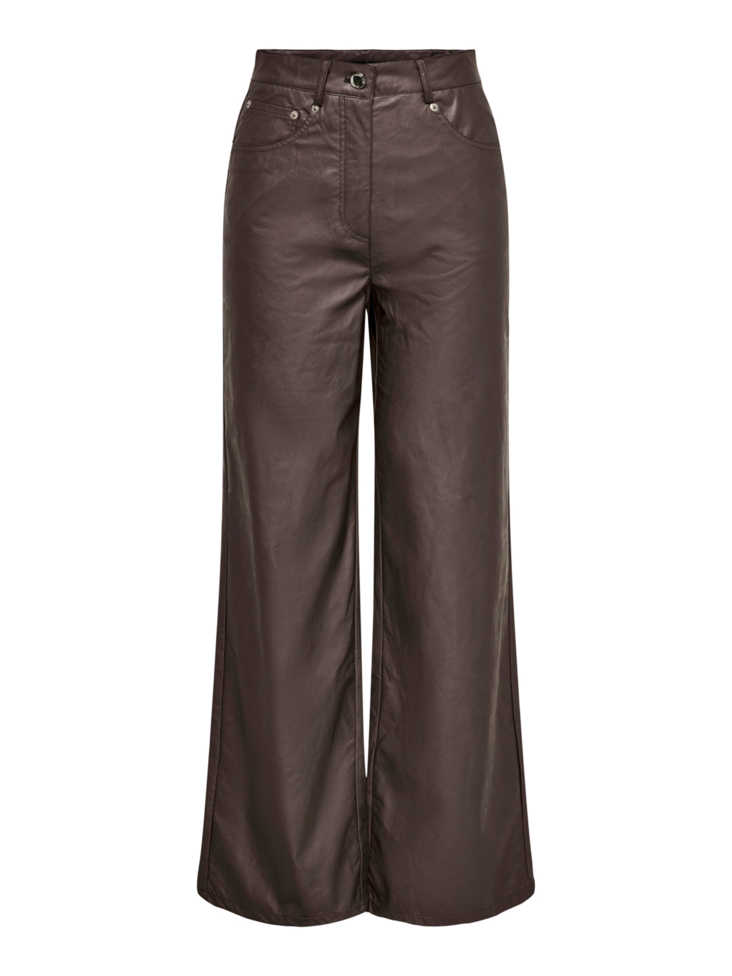 ONLY Wide leg Παντελόνι 'Hope-Mady' σε καφέ: μπροστά