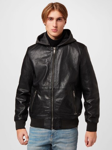 MazePrijelazna jakna - crna boja: prednji dio