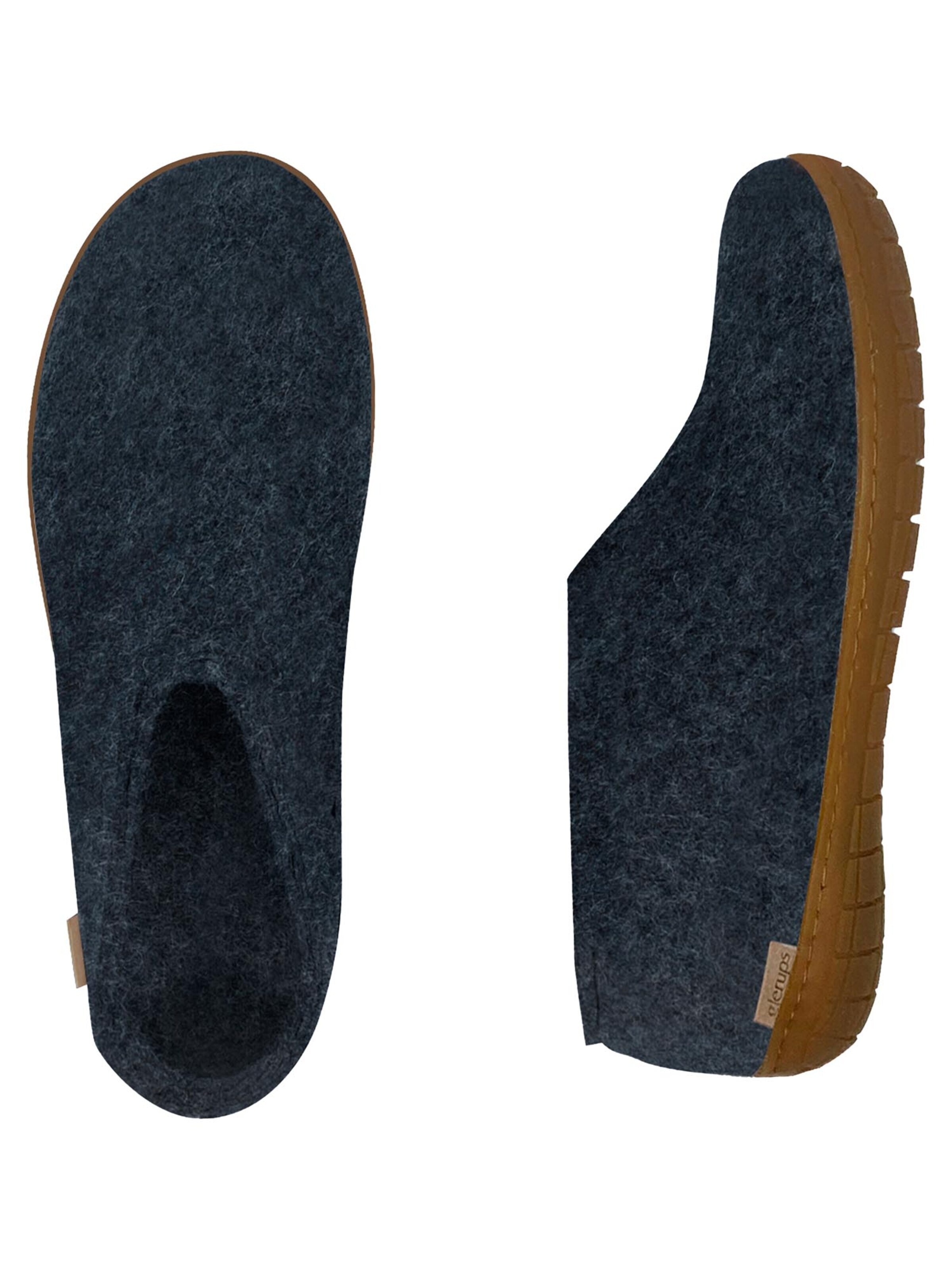 Glerups Slippers 'Kautschuksohle' in Blue