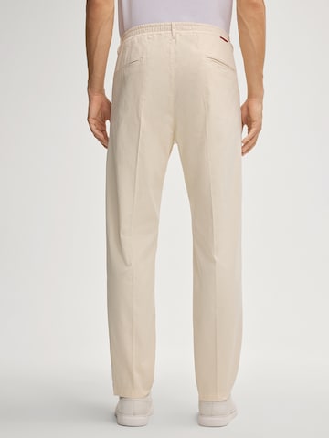 JOOP! Jeans Loose fit Pleat-front trousers 'Lead' in Beige
