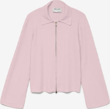 Cardigan 'VMHANNA' Aware en rose : devant