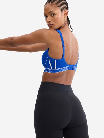 TRIUMPH Bustier Sport bh ' Triaction Cardio Air ' in Blauw