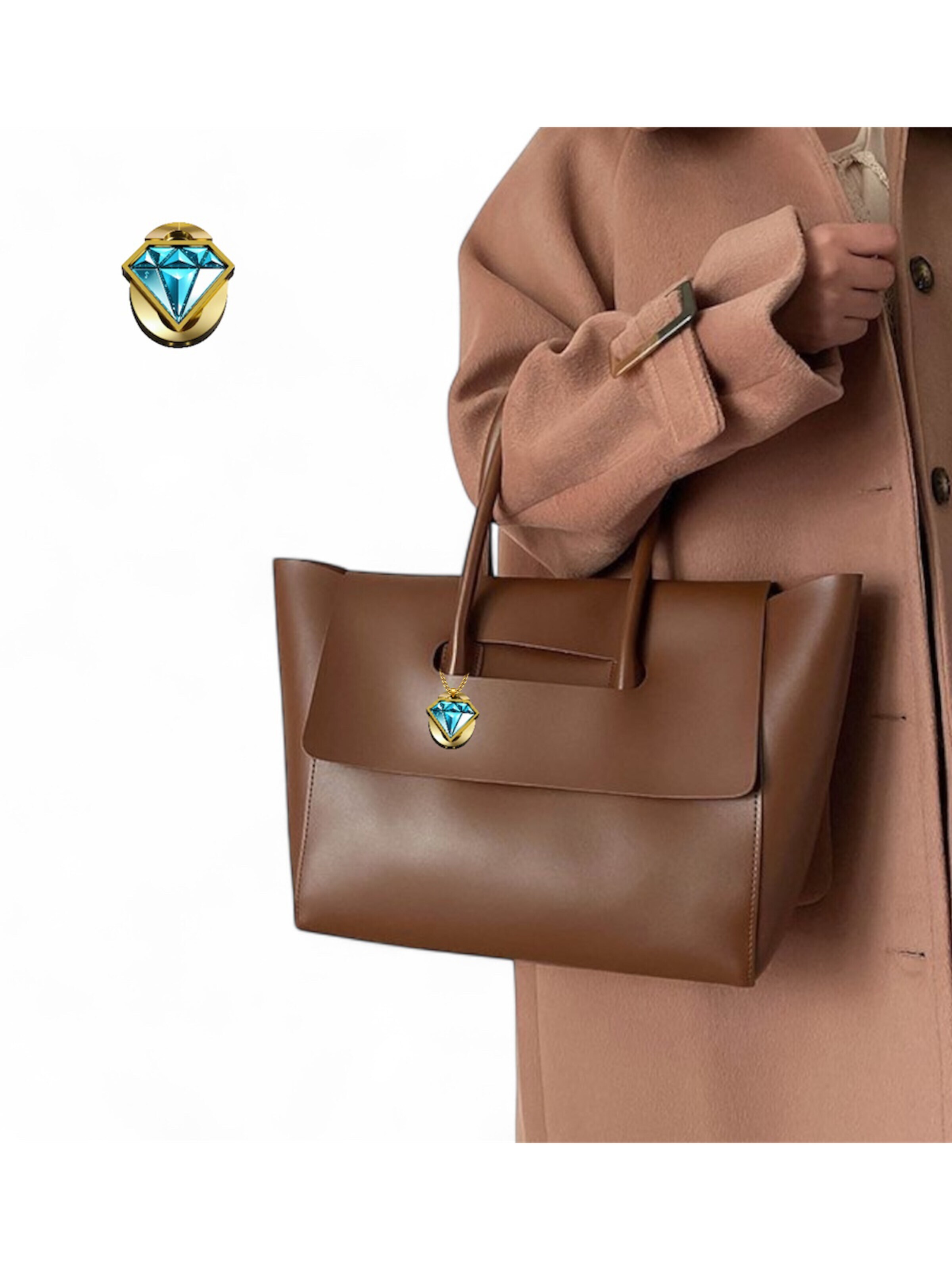 Elegon Handbag 'Model Bhutan' in Brown