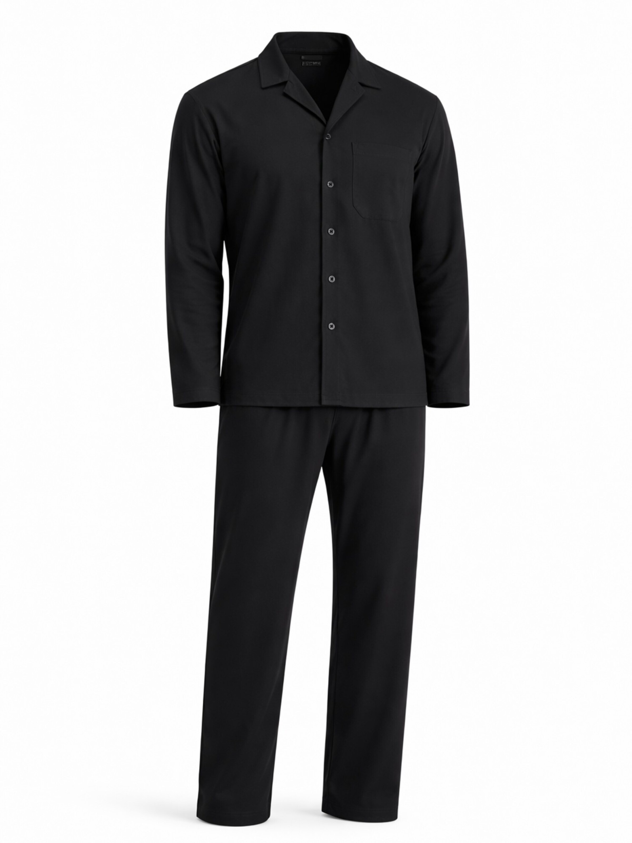 Pyjama long 'Pantoneclo Men’s Nightwear Set' PANTONECLO en noir : devant