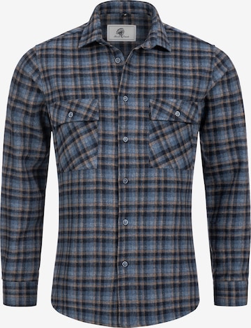 Rock Creek Regular Fit Hemd in Blau: Vorderseite