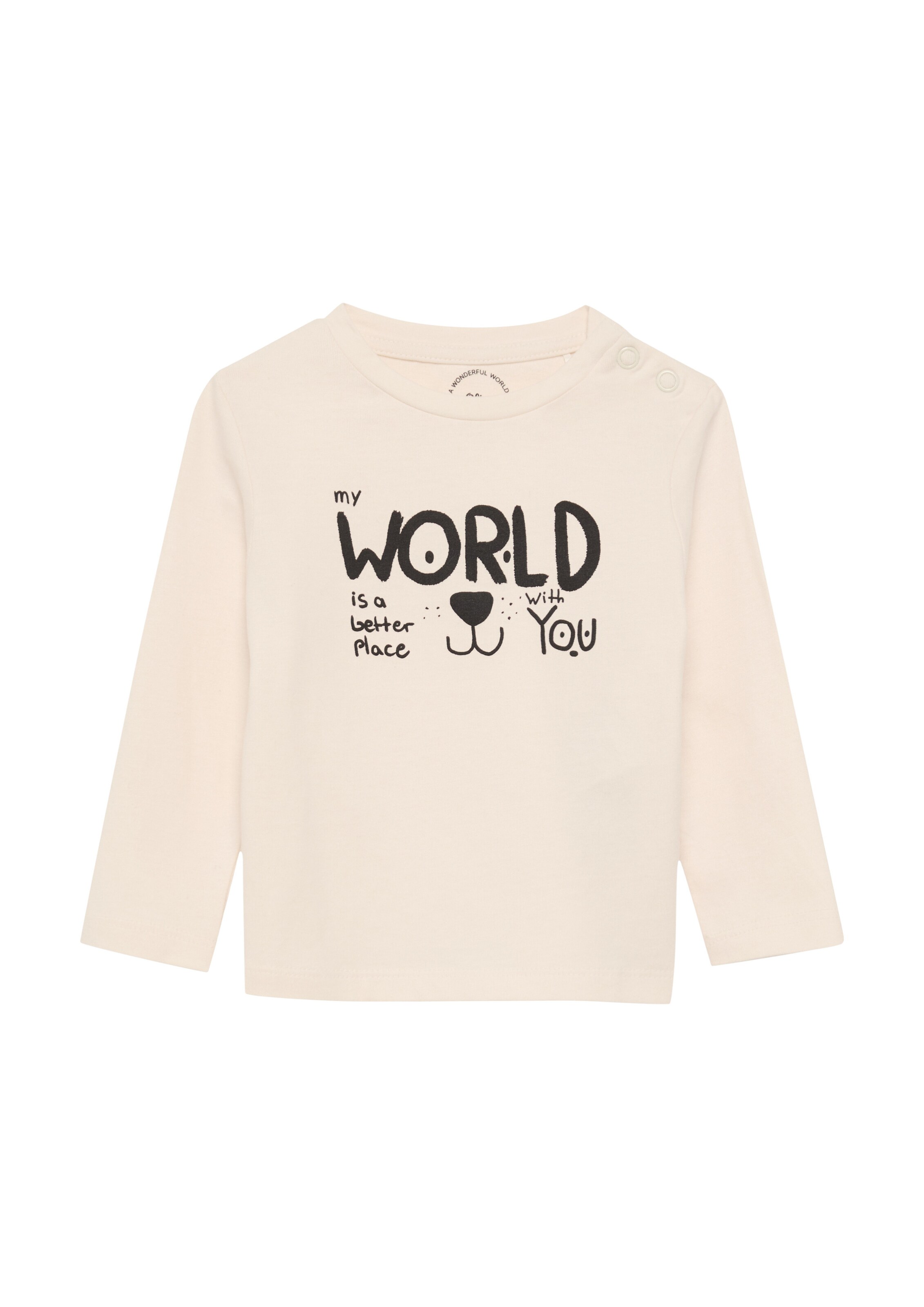 s.Oliver Shirt in de kleur Beige / Zwart, Productweergave