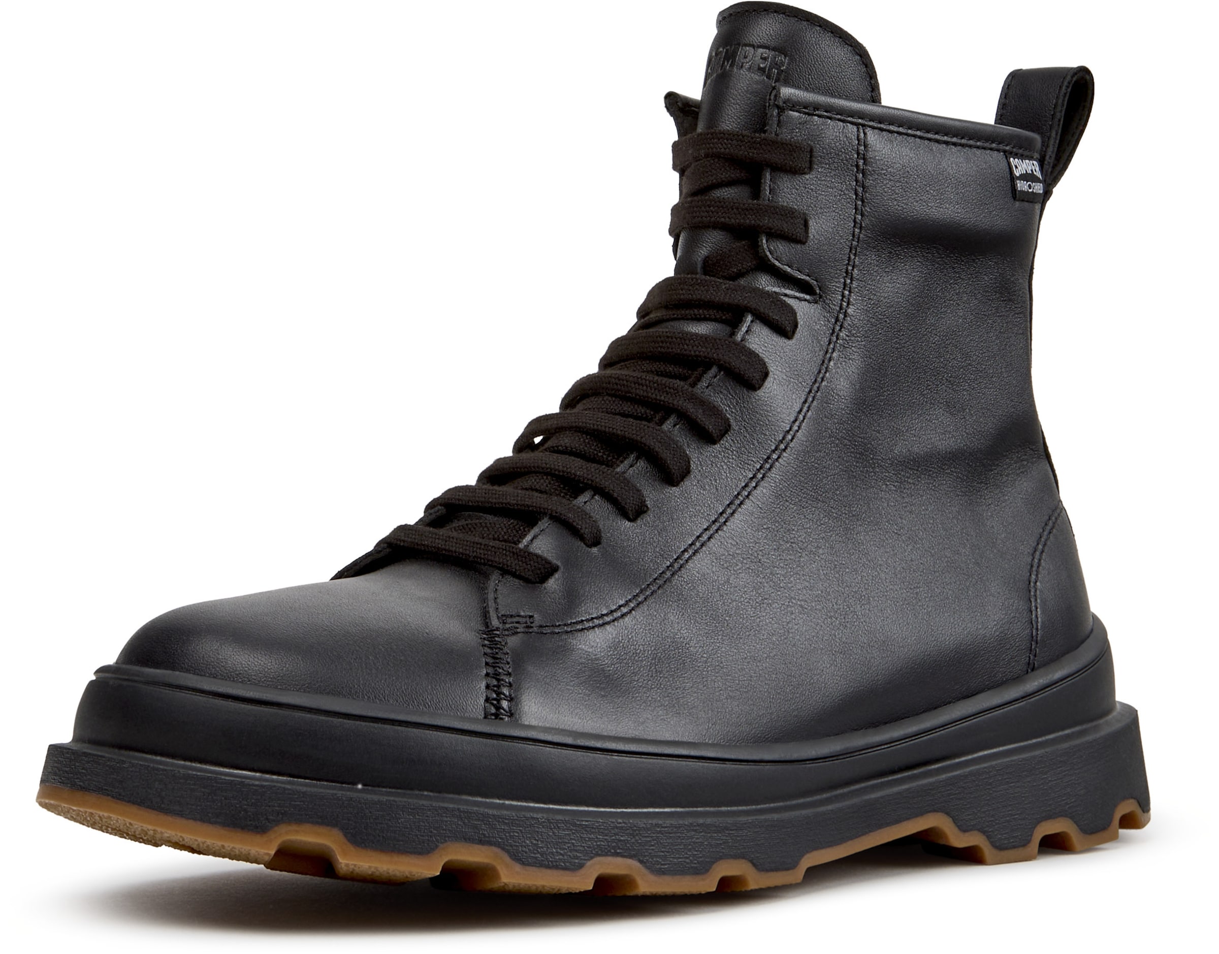 Boots stringati 'Brutus+' di CAMPER in nero: frontale